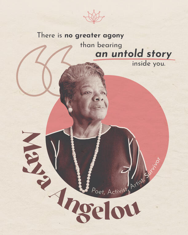 &quot;alab sining, alay survivor&quot; maya angelou (1/2)